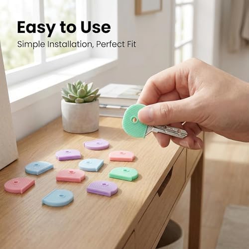 Multi-color silicone key identifier covers 20 pack